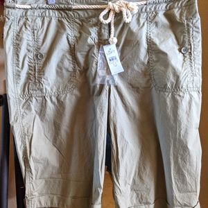 Ann Taylor Loft Shorts size 12 khaki/moss color